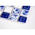 Exquisitely Made Small Chip Size Glazed Ceramic Mosaic Tile Flowers